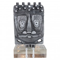 Aluminum and Lucite abstract sculpture